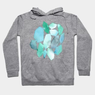 【Pattern】Turquoise-Collage Hoodie